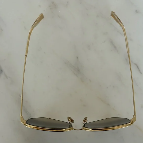 Celine Gold Frame Sunglasses with Brown Gradient Lenses